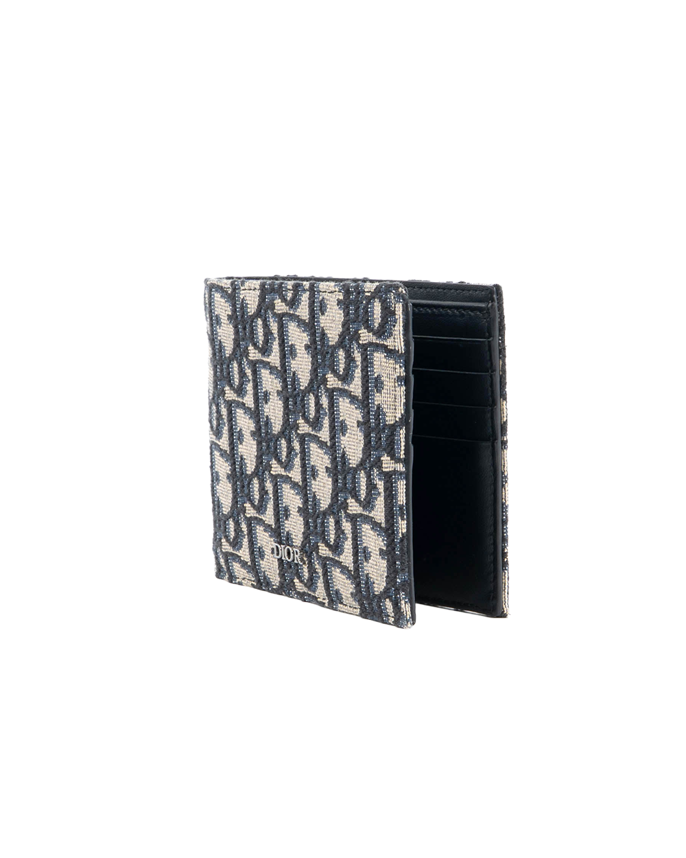 DIOR WALLET 8 CARDS SHORT WHITE OBLIQUE JACQUARD SHW 10BO 1204 7249