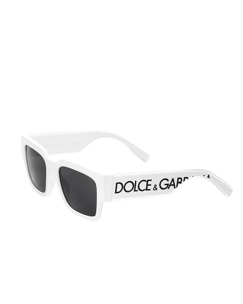 DOLCE&GABBANA DG6184 SUNGLASS WHITE BLACK 3312 87 52 18 145 3N A 0555