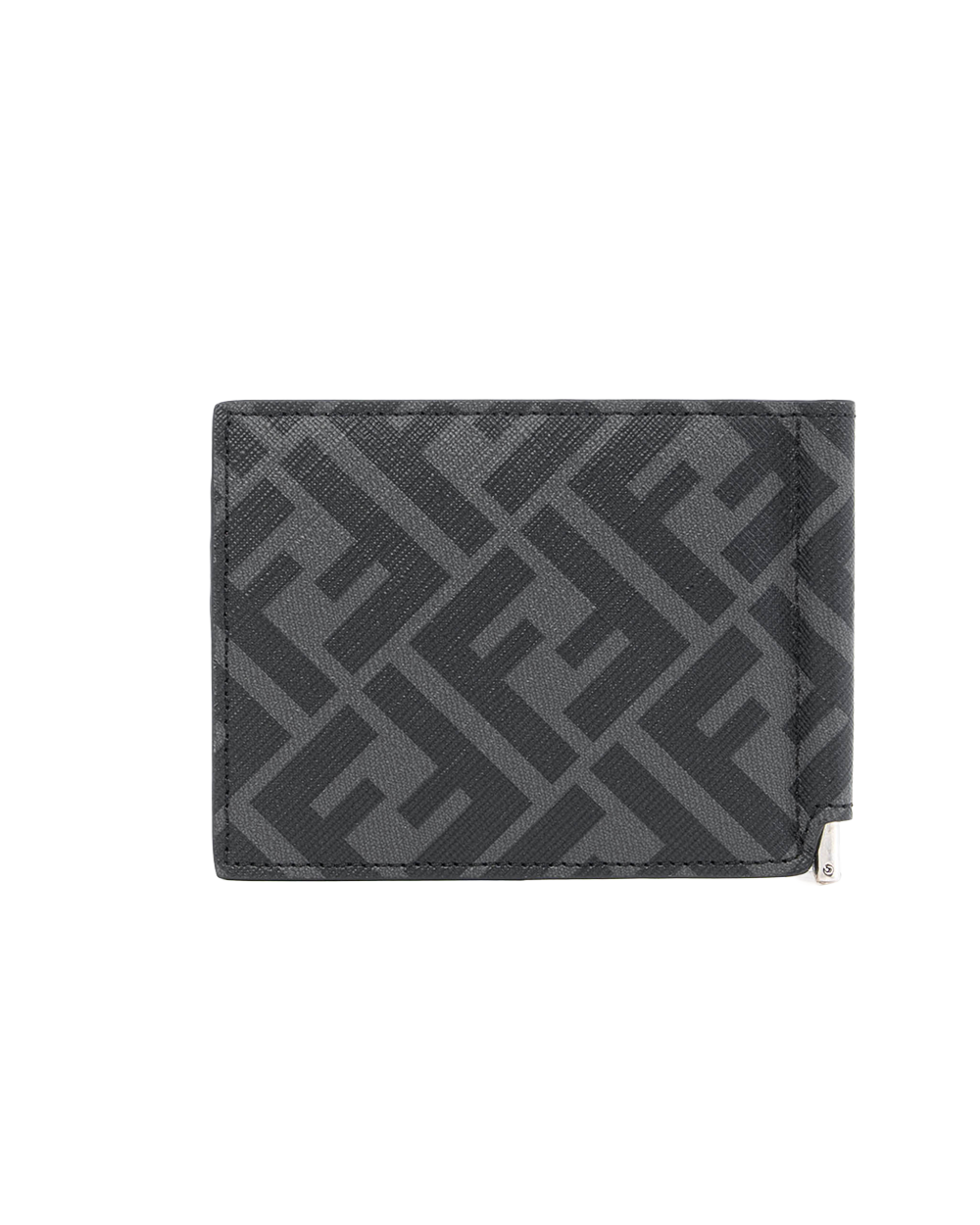 FENDI MONEY CLIP BLACK YELLOW CANVAS SHW 1290
