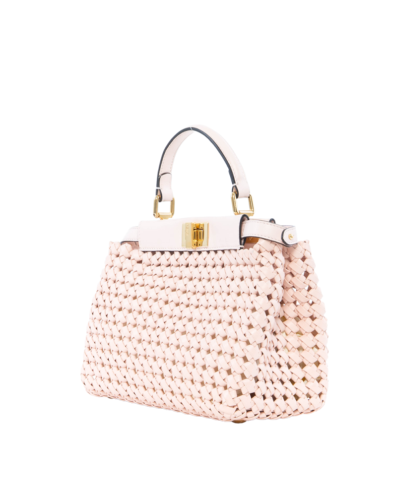FENDI PEEKABOO MINI PINK LAMB GHW 6094