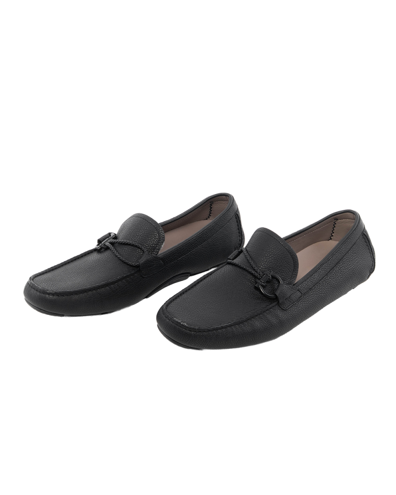 FERRAGAMO DRIVER WITH GANCINI ONAMENT 11 BLACK 0356
