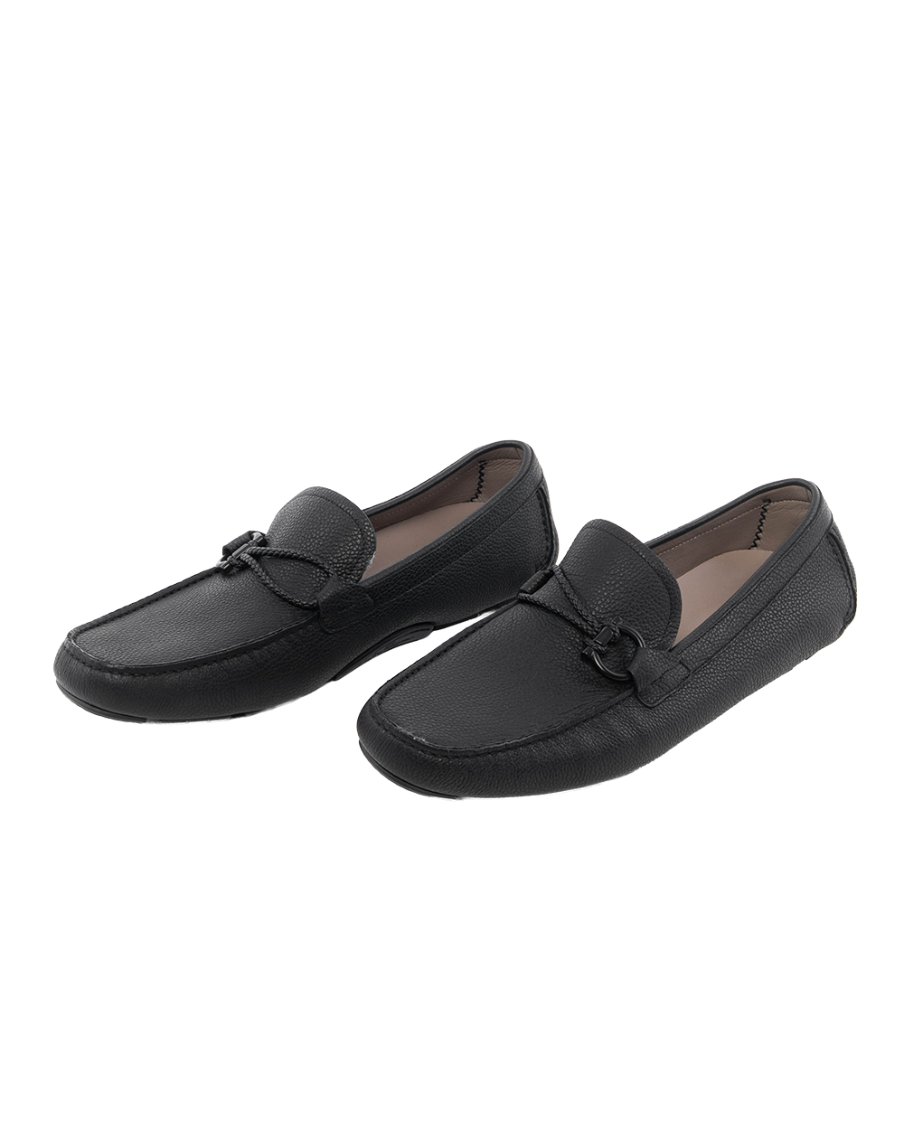 FERRAGAMO DRIVER WITH GANCINI ONAMENT 11 BLACK 0356