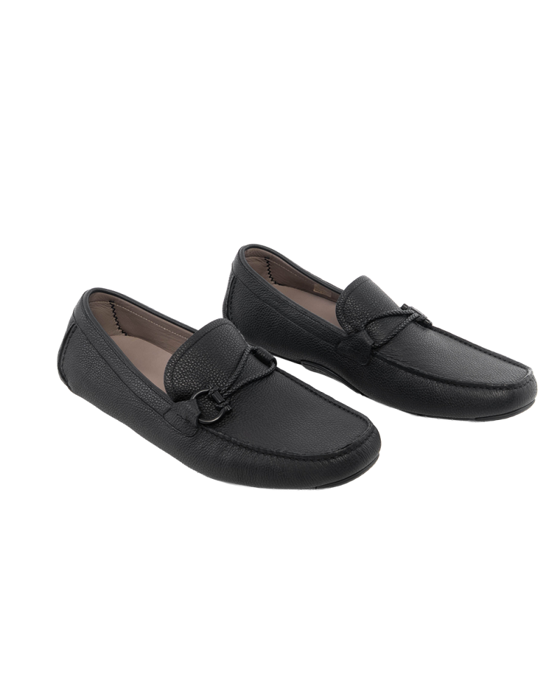 FERRAGAMO DRIVER WITH GANCINI ONAMENT 11 BLACK 0357