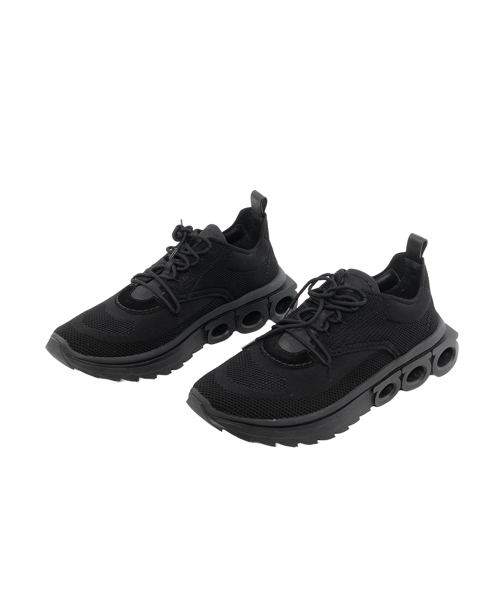 FERRAGAMO RUNNING SNEAKER 11 BLACK 0491