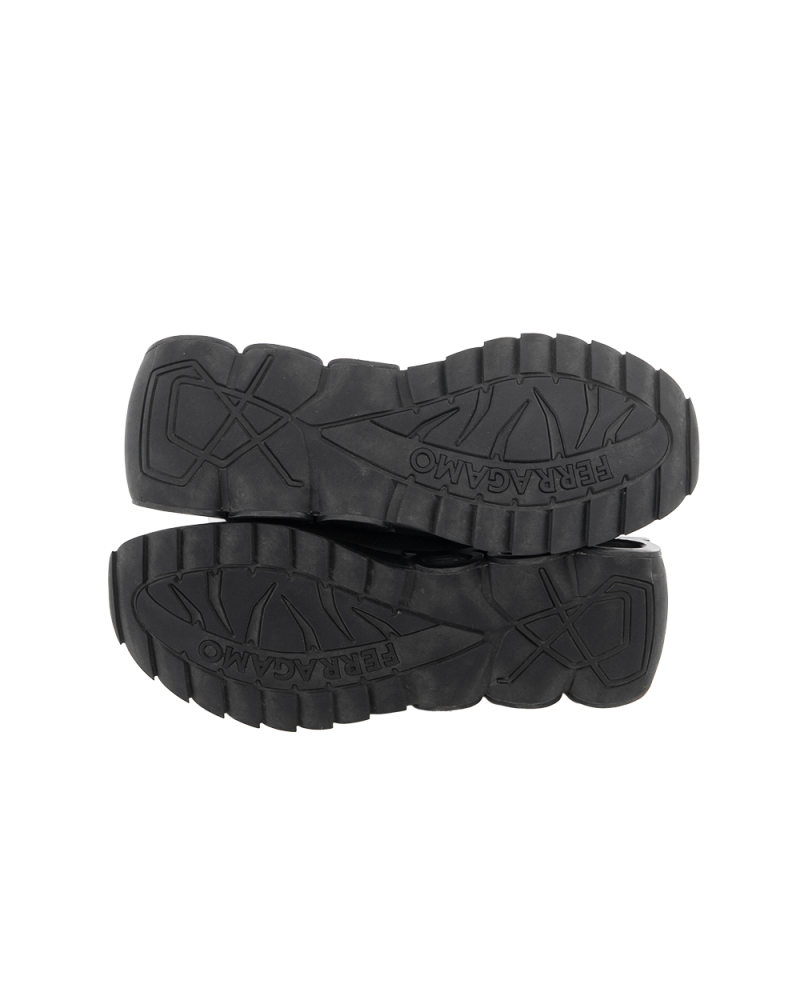 FERRAGAMO RUNNING SNEAKER 11 BLACK 0494