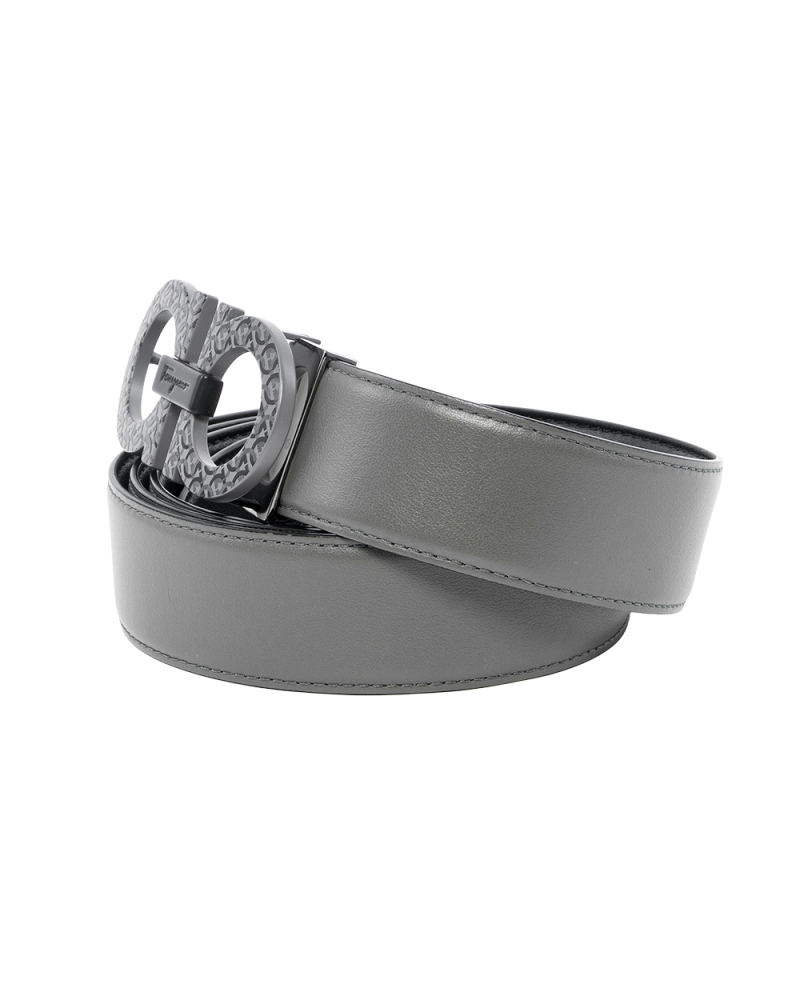 FERRAGAMO SALVATORE 120 BLACK GRAY CALF SHW 0031