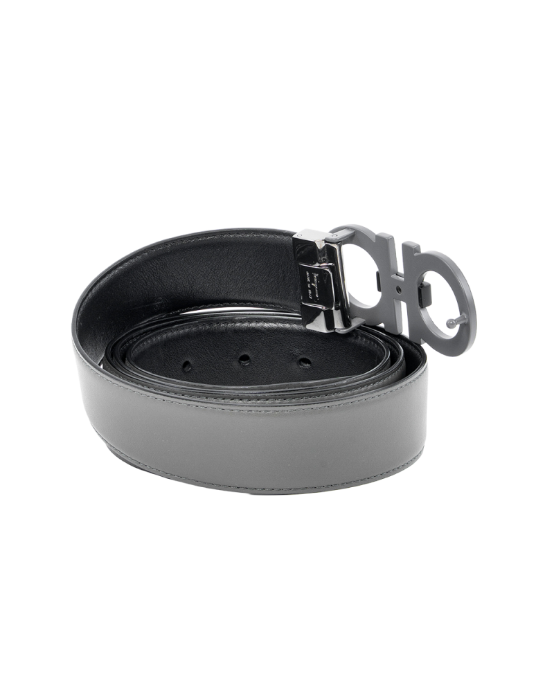 FERRAGAMO SALVATORE 120 BLACK GRAY CALF SHW 0032