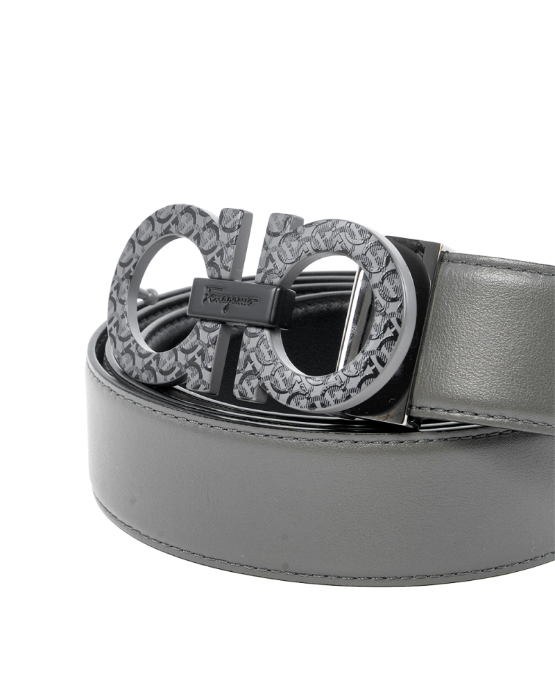 FERRAGAMO SALVATORE 120 BLACK GRAY CALF SHW 0034