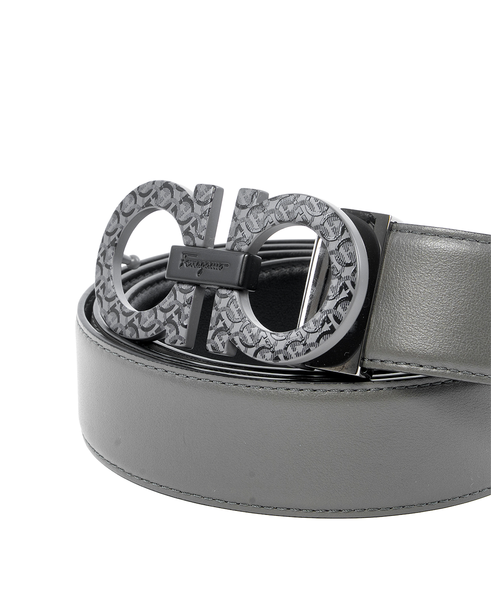 FERRAGAMO SALVATORE 120 BLACK GRAY CALF SHW 0034