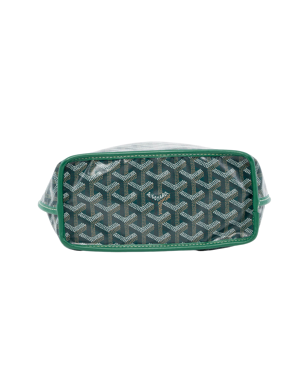 GOYARD ANJOU MINI GREEN HEART RED CANVAS SHW 01421