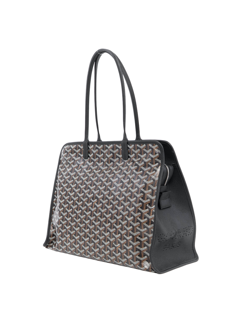 GOYARD HARDY PM BLACK CANVAS SHW LME020232 2520