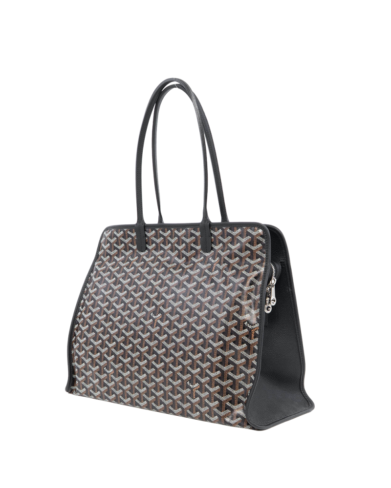 GOYARD HARDY PM BLACK CANVAS SHW LME020232 2521
