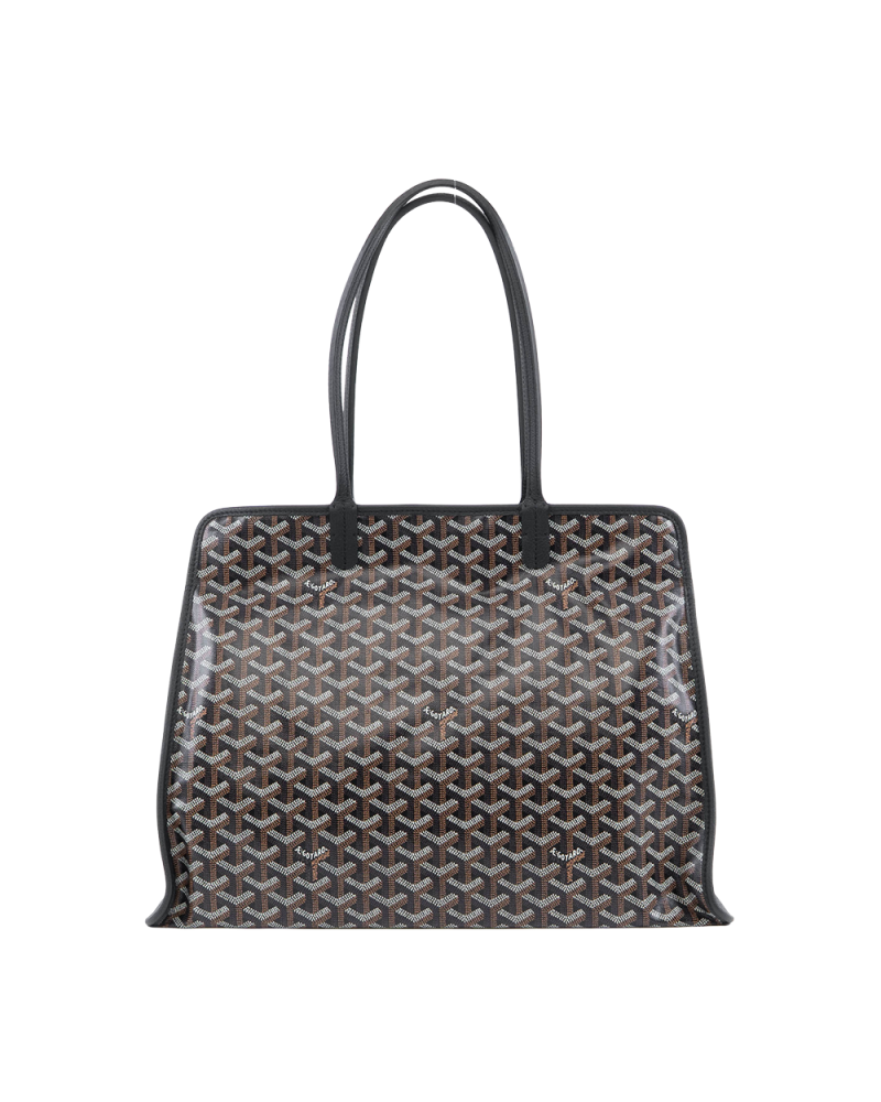 GOYARD HARDY PM BLACK CANVAS SHW LME020232 2522
