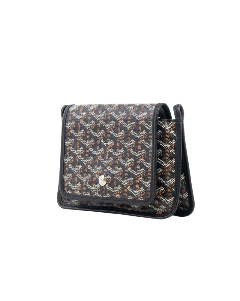 GOYARD PLUMET POCKET BLACK CANVAS SHW ADM 020221 5496