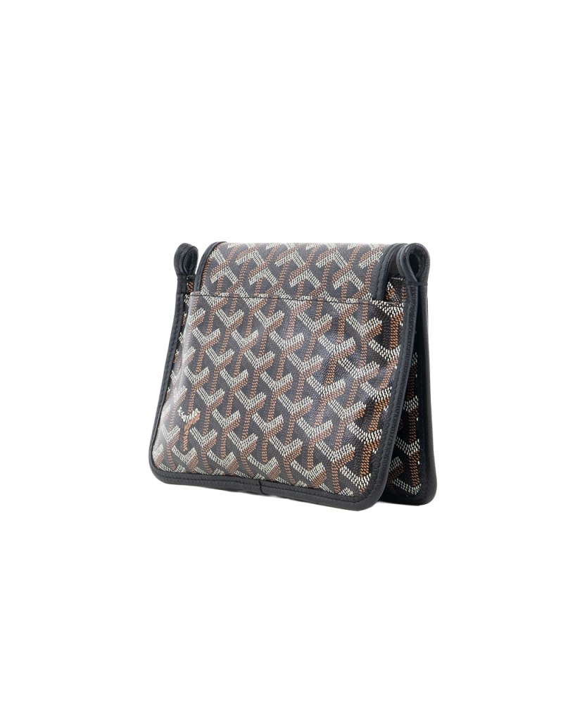 GOYARD PLUMET POCKET BLACK CANVAS SHW ADM 020221 5497