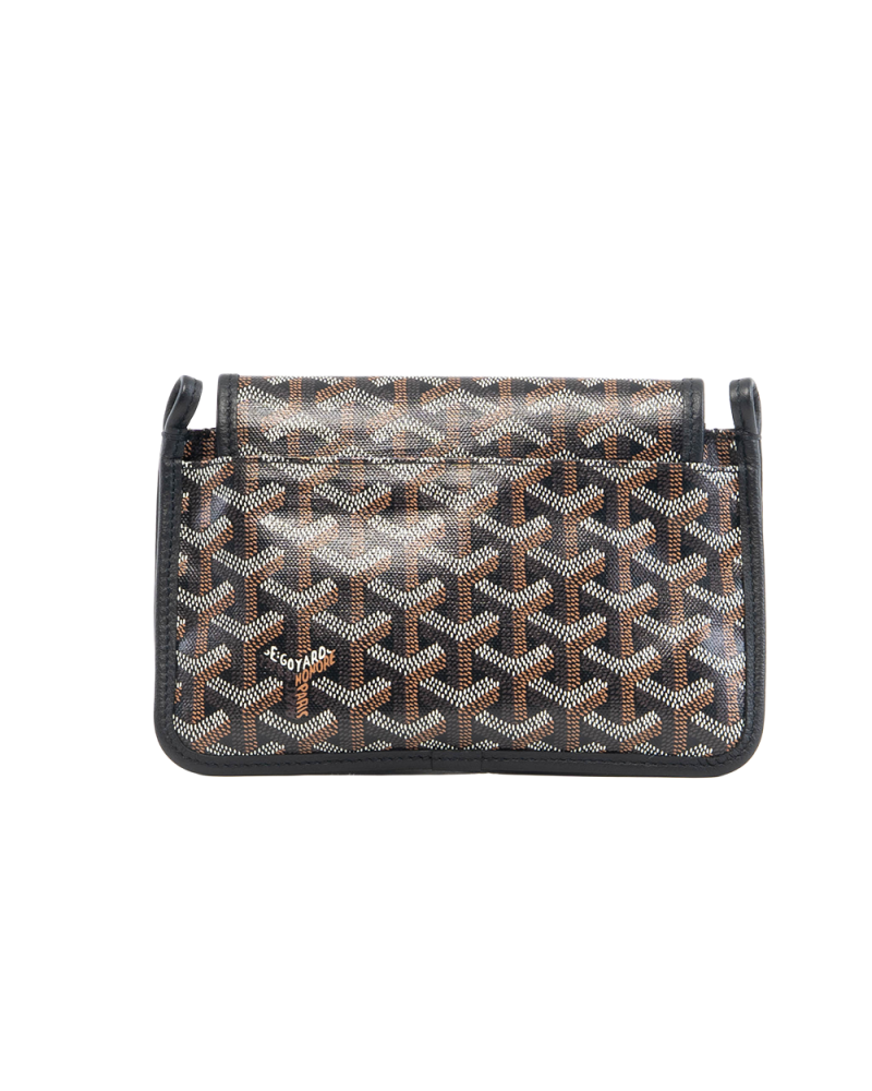 GOYARD PLUMET POCKET BLACK CANVAS SHW ADM 020221 5498