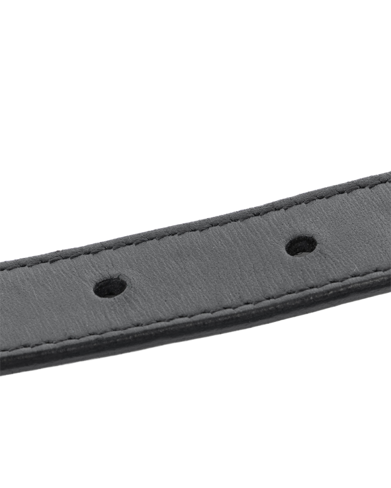 GUCCI BELT 2 CM 75 BLACK CALF GHW 409417 525040 4146
