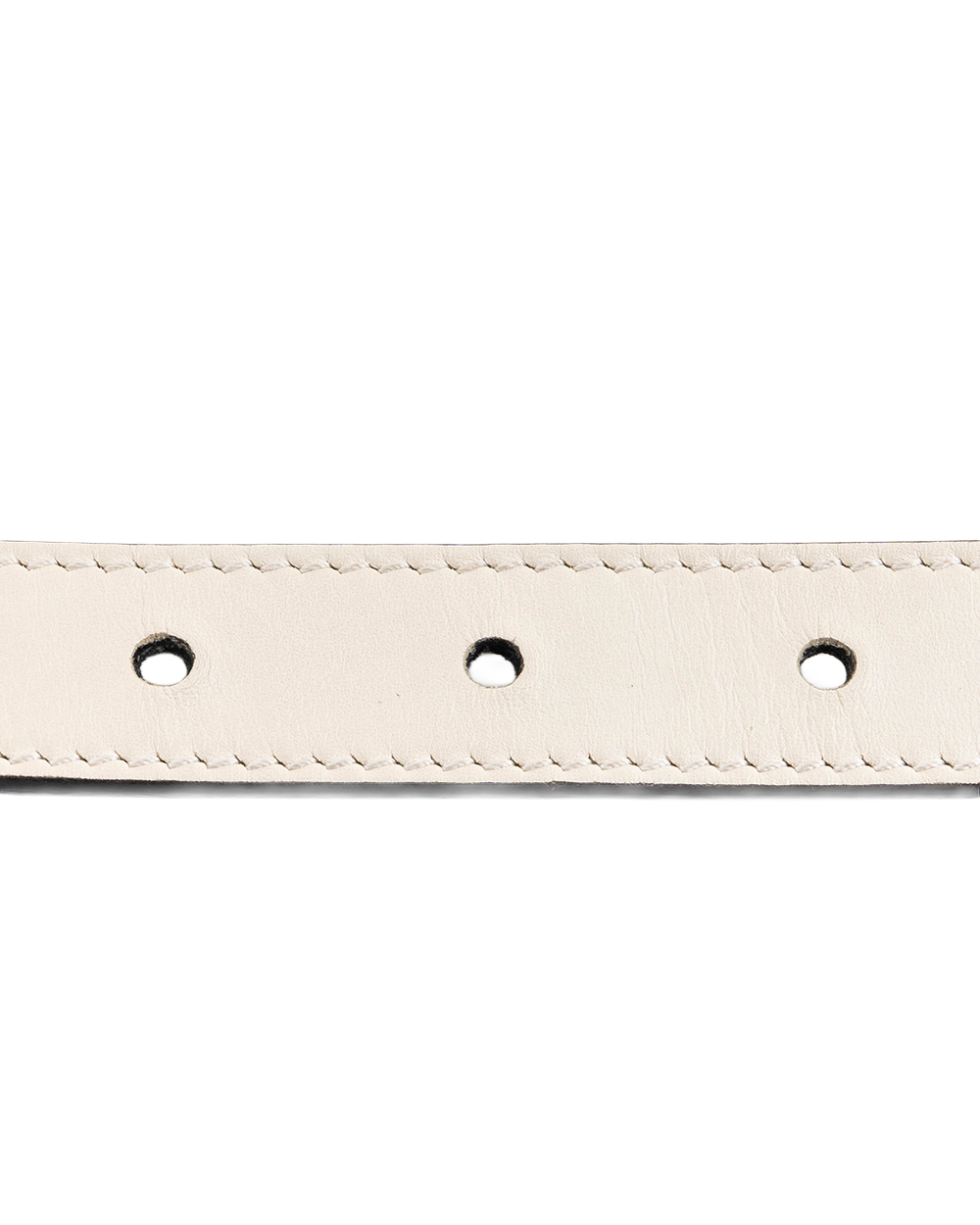 GUCCI BELT 2 CM 75 WHITE CALF GHW 409417 AP00T 5444