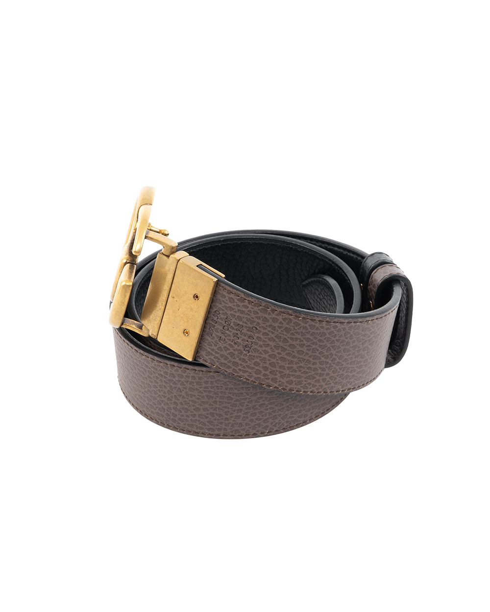 GUCCI BELT 4 CM 70 BROWN CALF GHW 474350 CAO2T 5429