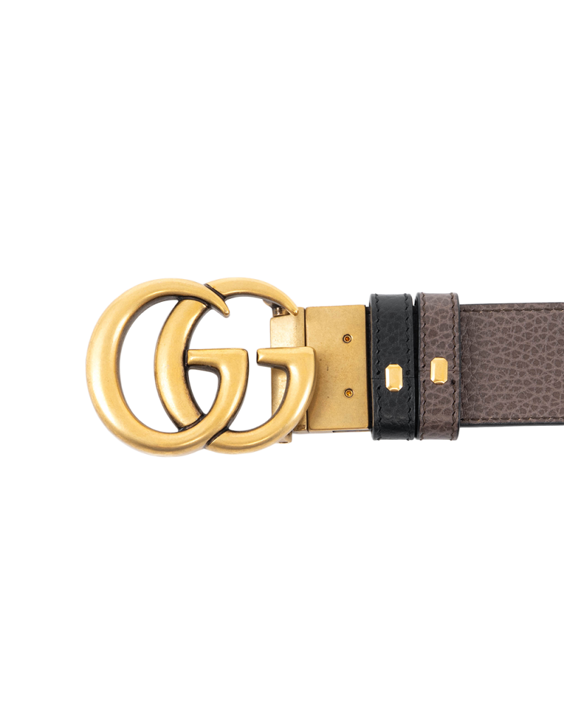 GUCCI BELT 4 CM 70 BROWN CALF GHW 474350 CAO2T 5433