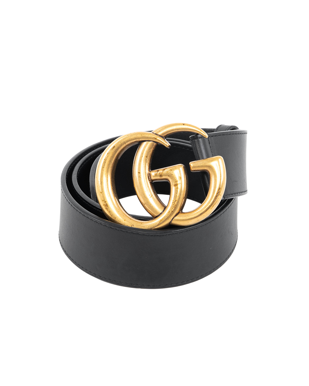 GUCCI BELT 4 CM 75 BLACK CALF GHW 400593 AP00T 5420