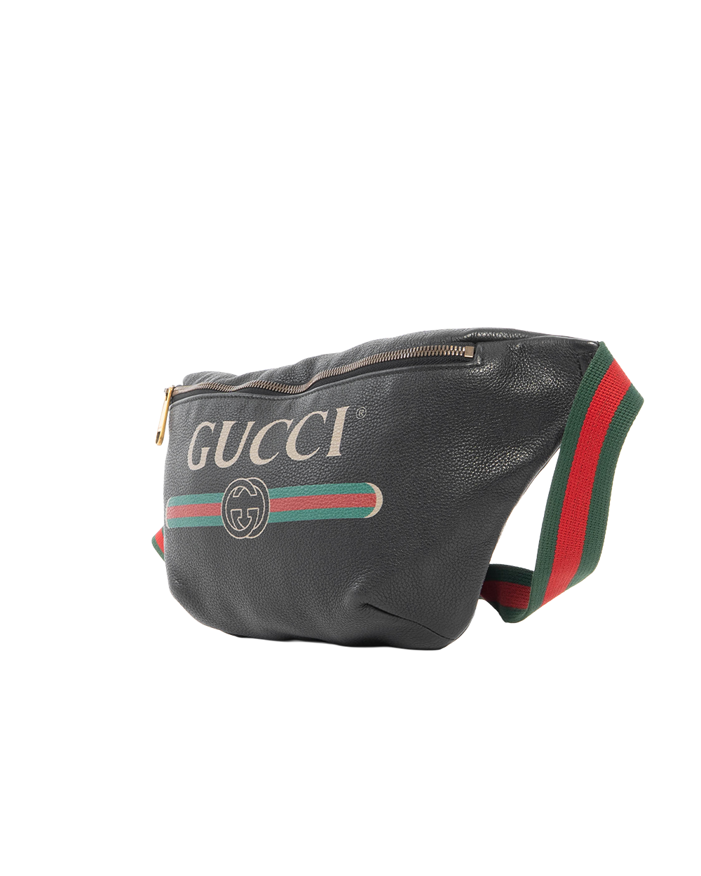 GUCCI BELT BAG BLACK CALF GHW 530412 525040 3150