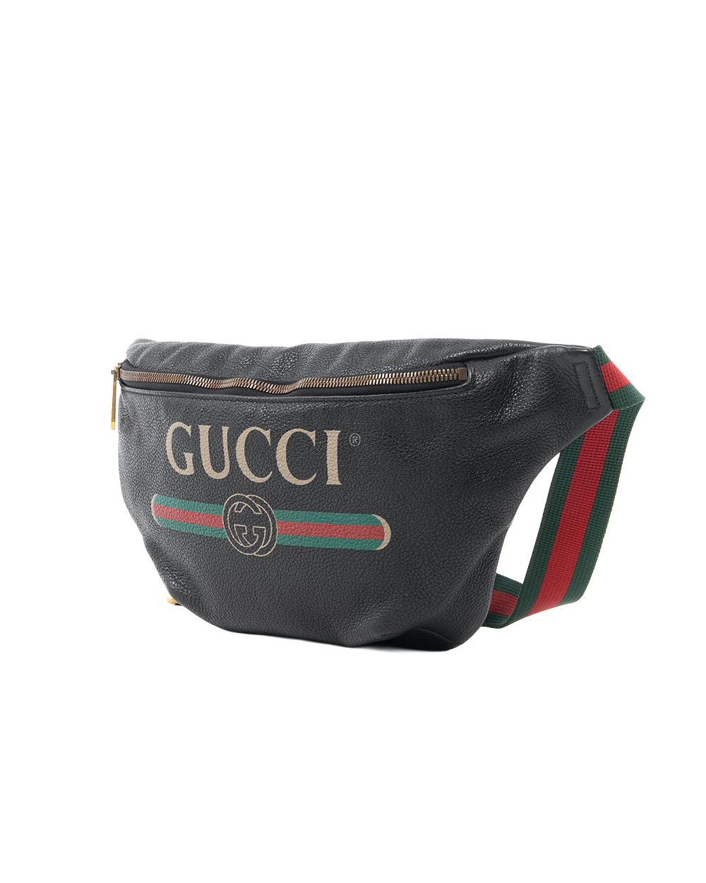 GUCCI BELT BAG BLACK CALF GHW 530412 525046 5310