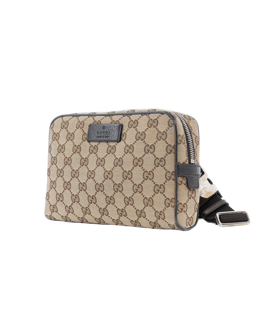GUCCI BELT BAG BROWN GG MONOGRAM DENIM SHW 449174 527066 4080