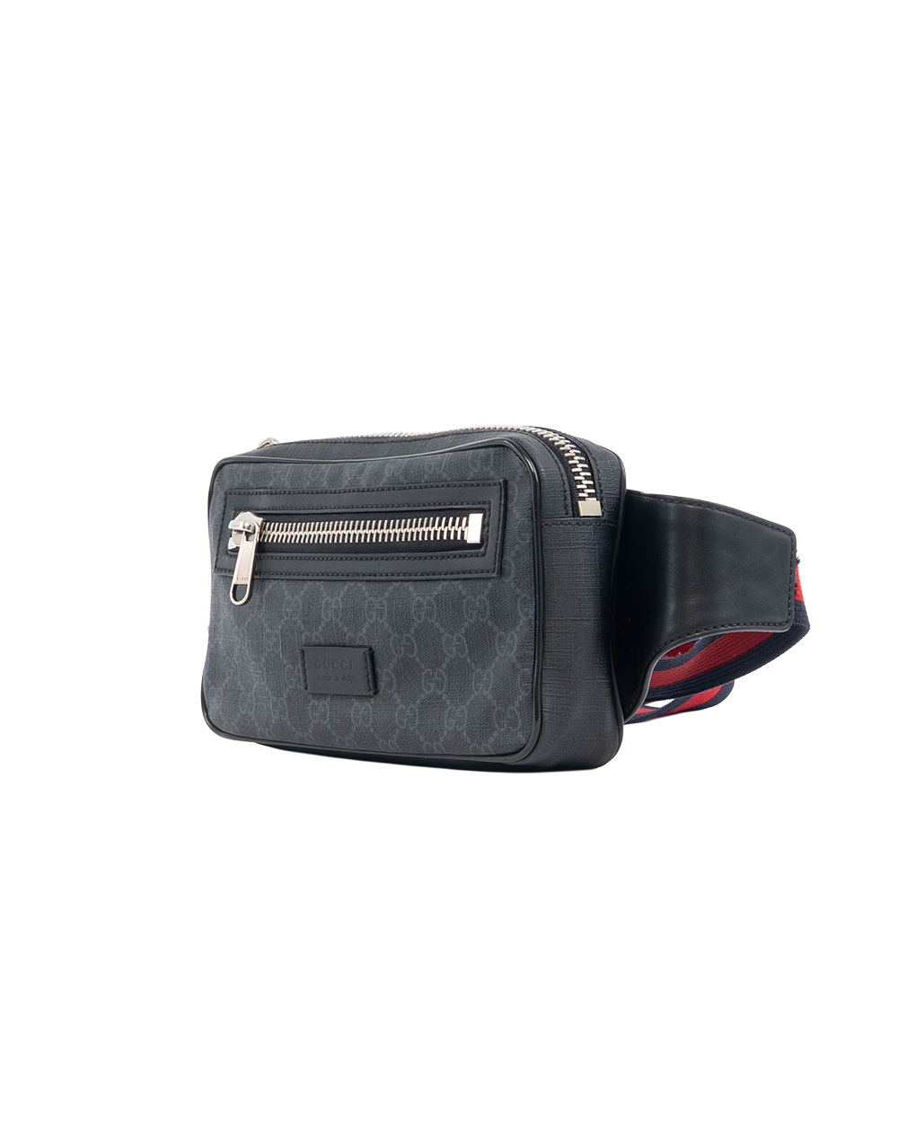 GUCCI BELT BAG CAMERA BLACK GG MONOGRAM CANVAS SHW 5297