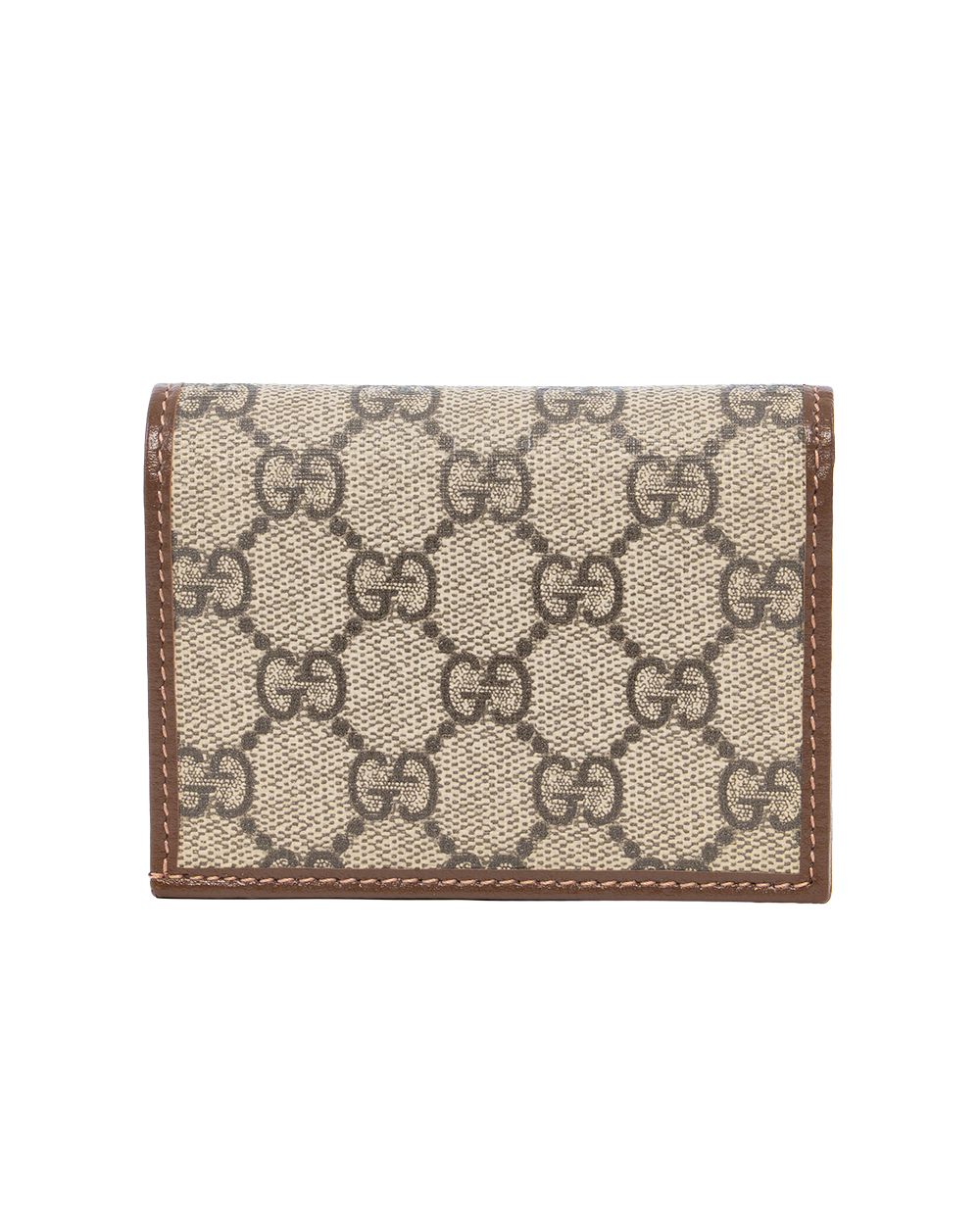 GUCCI BI FOLD HORSEBIT WALLET SHORT BROWN GG MONOGRAM CANVAS GHW 621887 2149 0288