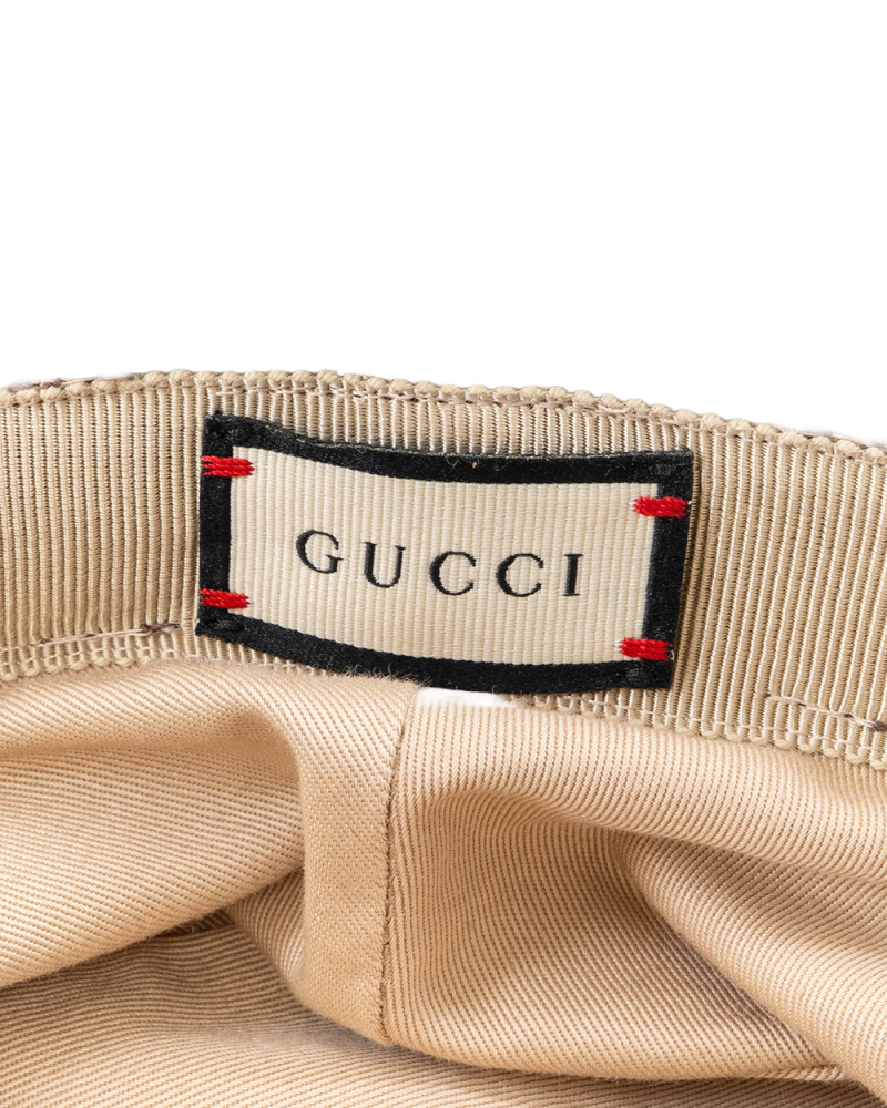 GUCCI BUCKET HAT BROWN M GG MONOGRAM GHW 5368