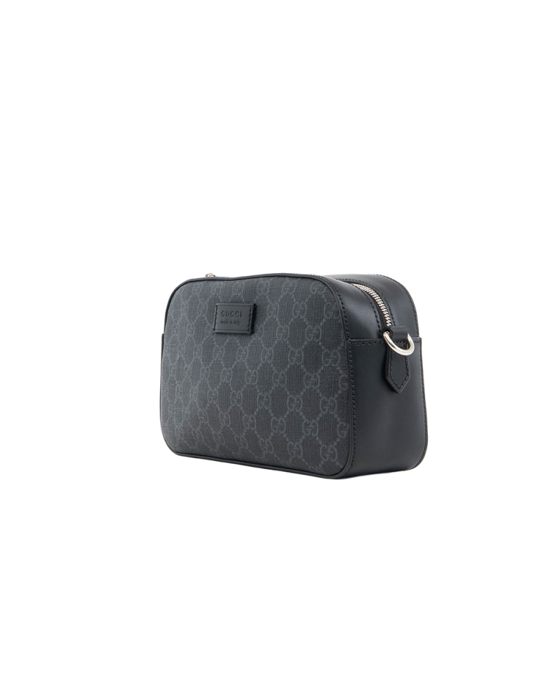 GUCCI CAMERA BAG BLACK GG MONOGRAM CANVAS SHW 5345