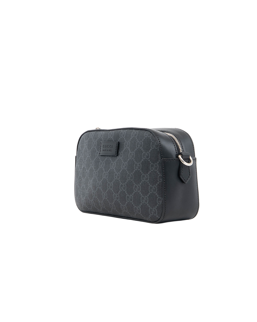 GUCCI CAMERA BAG BLACK GG MONOGRAM CANVAS SHW 5345