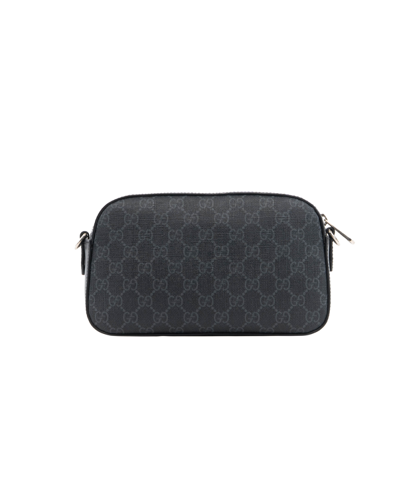 GUCCI CAMERA BAG BLACK GG MONOGRAM CANVAS SHW 5347