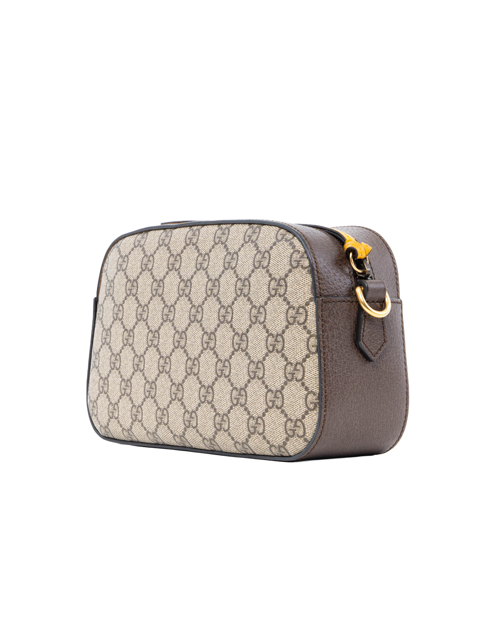 GUCCI CAMERA TIGER BROWN GG SUPREME MONOGRAM CANVAS GHW 476466 620981 0165