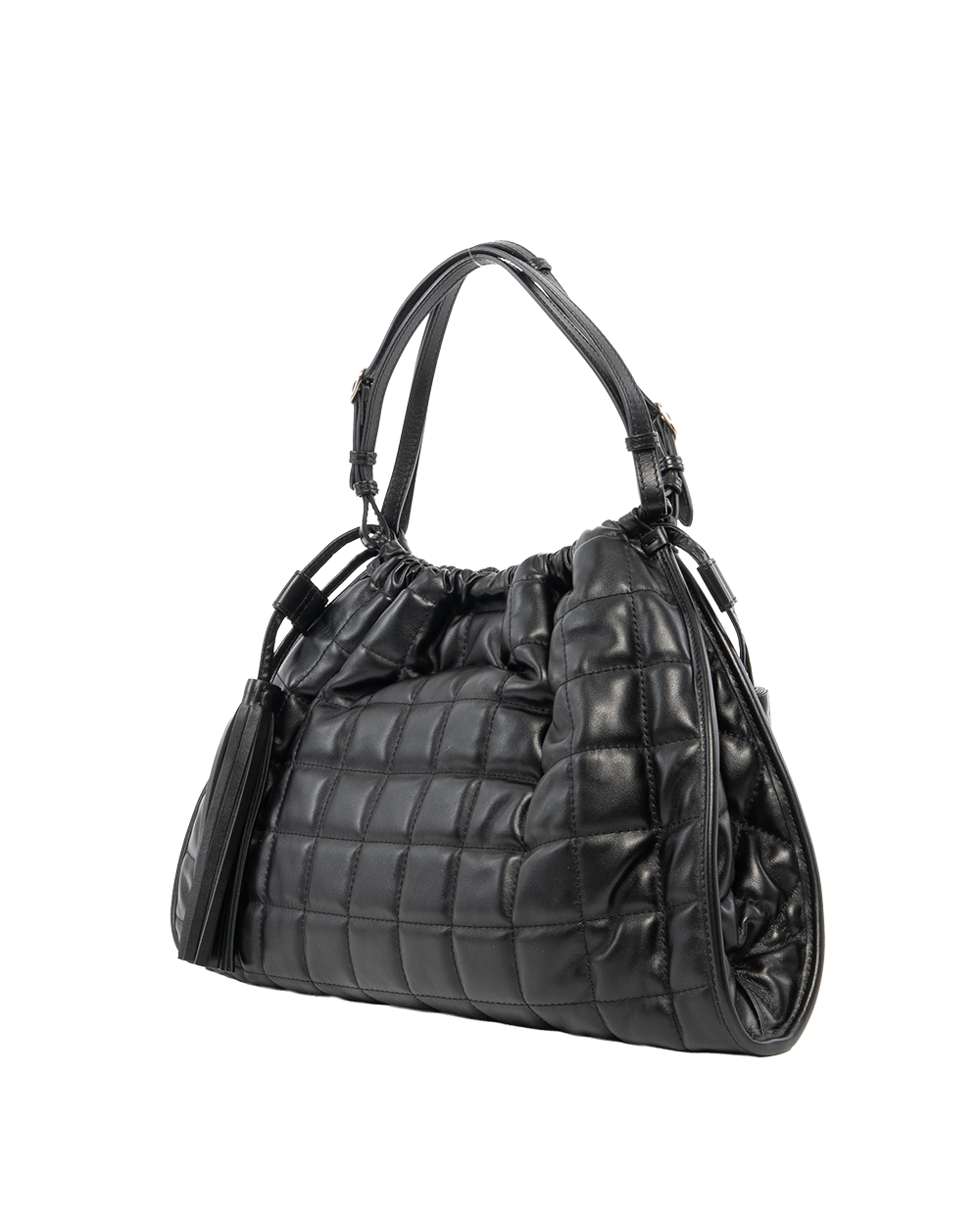 GUCCI DECO TOTE BAG MEDIUM BLACK CALF GHW 746210 498879 8832