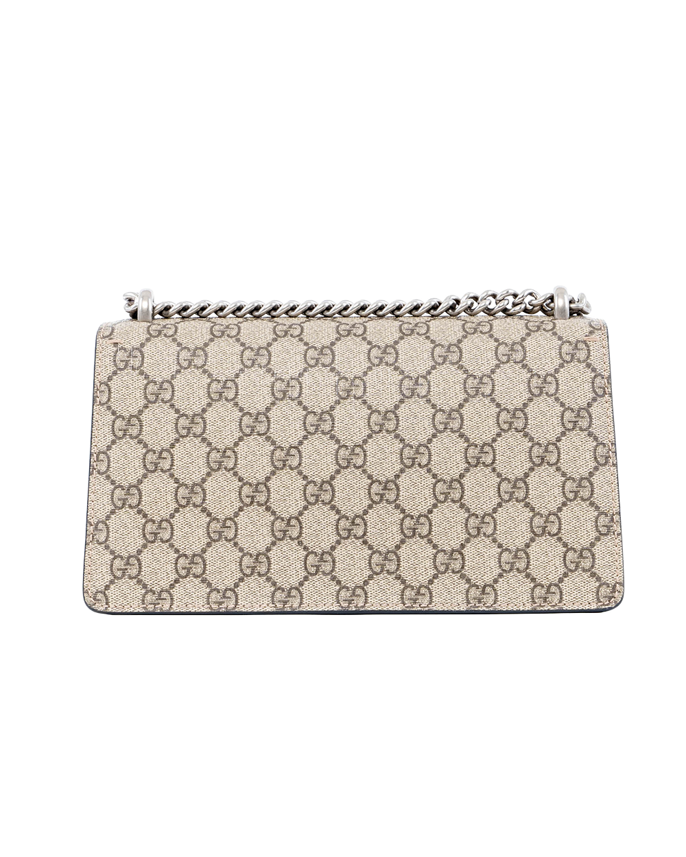 GUCCI DIONYSUS NEW SMALL BLACK BEIGE GG MONOGRAM CANVAS SHW 499623 493075 02884
