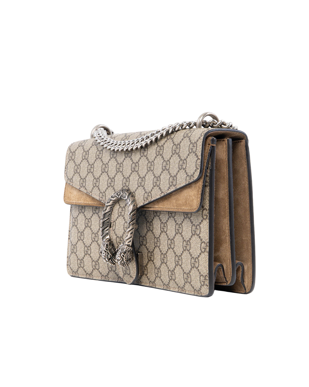 GUCCI DIONYSUS NEW SMALL BROWN GG MONOGRAM CANVAS SHW 400249 520981 0273