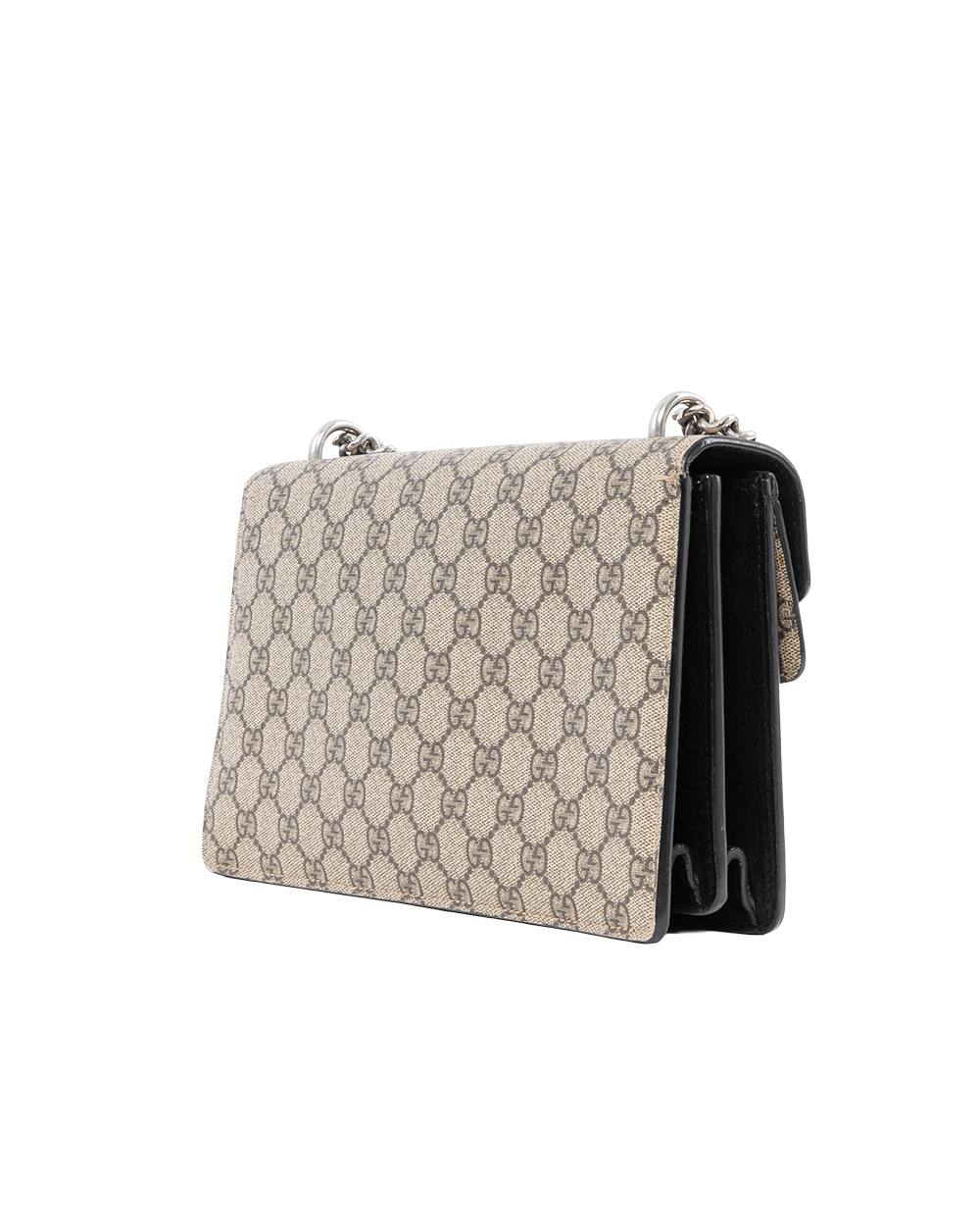 GUCCI DIONYSUS SMALL BROWN BLACK GG MONOGRAM CANVAS SHW 400249 498879 0090