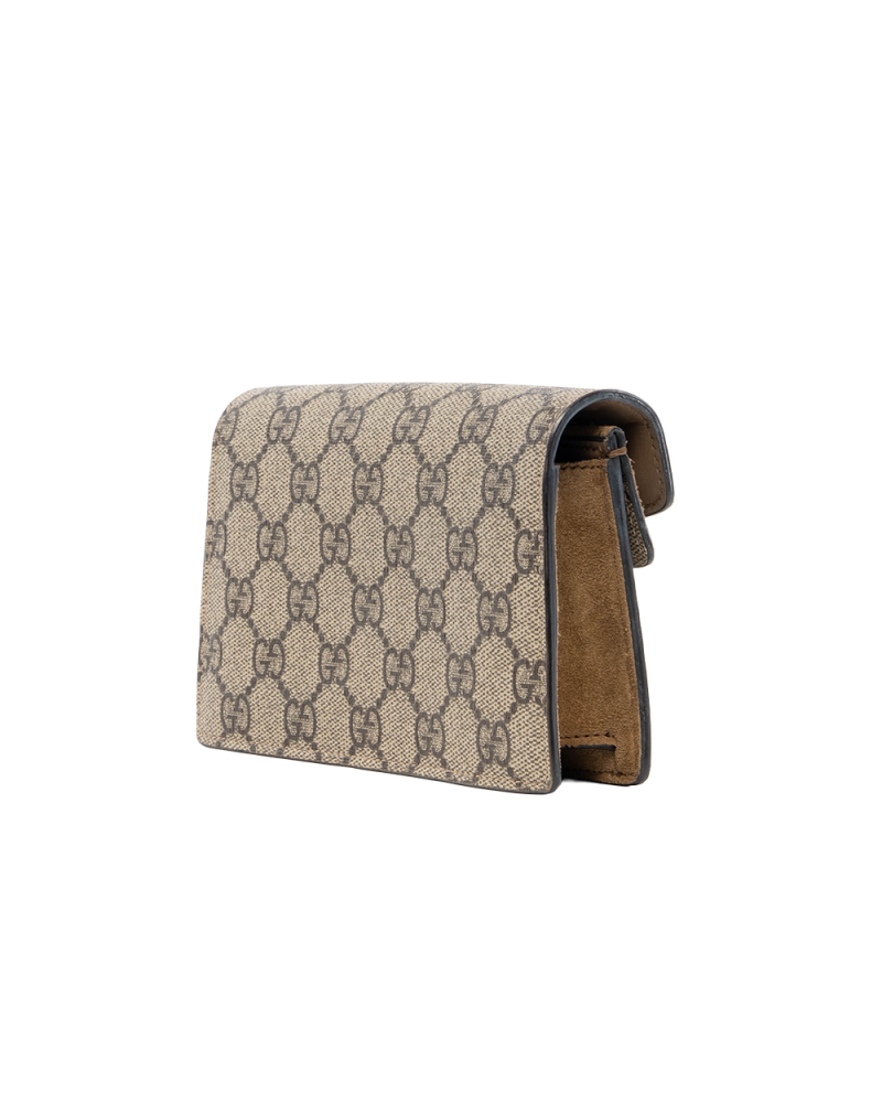 GUCCI DIONYSUS SUPER MINI BROWN GG MONOGRAM CANVAS SHW 476432 525040 7917