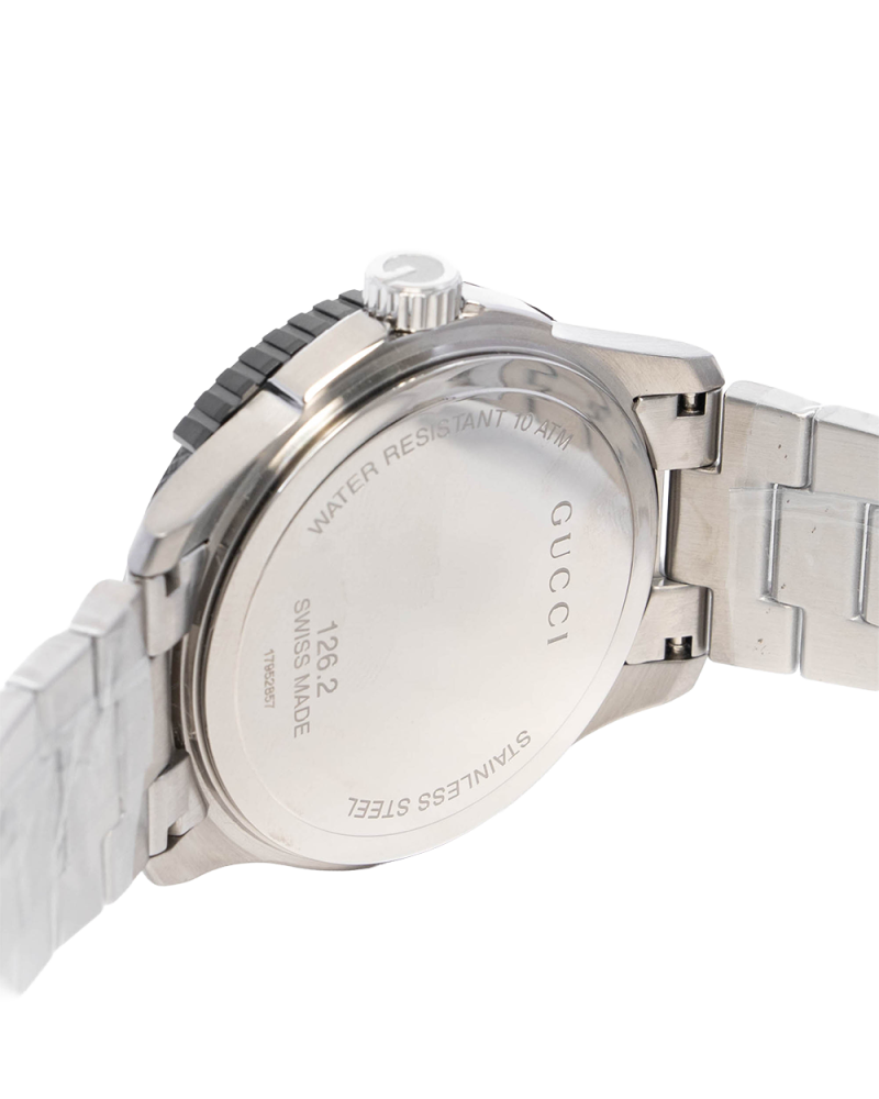 GUCCI DIVER WATCH 45MM BLACK STAINLESS STEEL SHW 17952857 6171