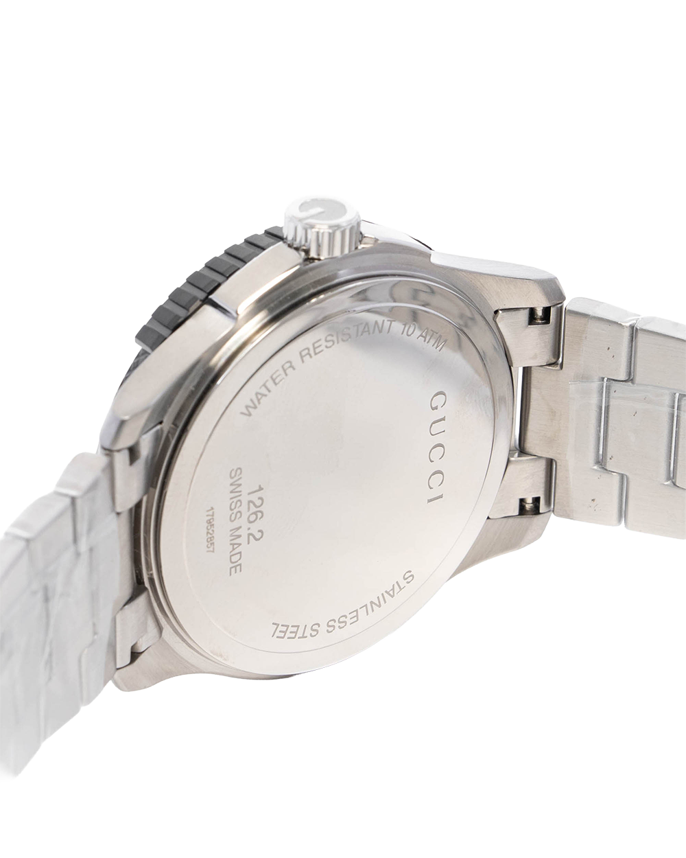 GUCCI DIVER WATCH 45MM BLACK STAINLESS STEEL SHW 17952857 6171