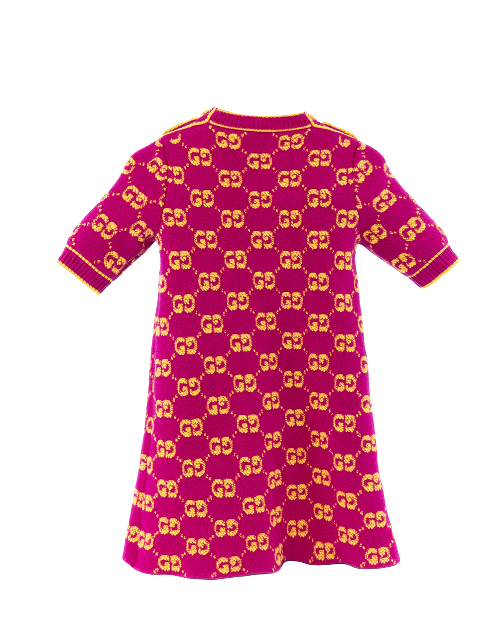 GUCCI DRESS M PURPLE YELLOW KNIT 718630 XKCNA 0150