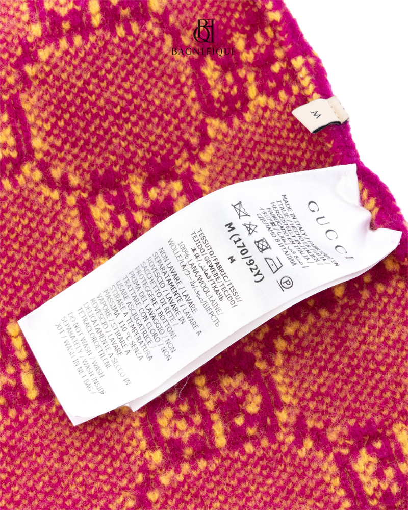 GUCCI DRESS M PURPLE YELLOW KNIT 718630 XKCNA 0153