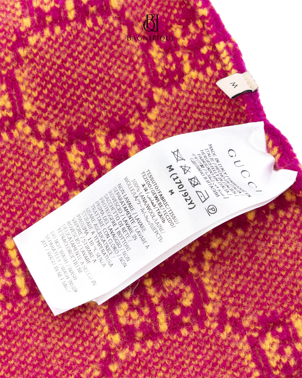 GUCCI DRESS M PURPLE YELLOW KNIT 718630 XKCNA 0153