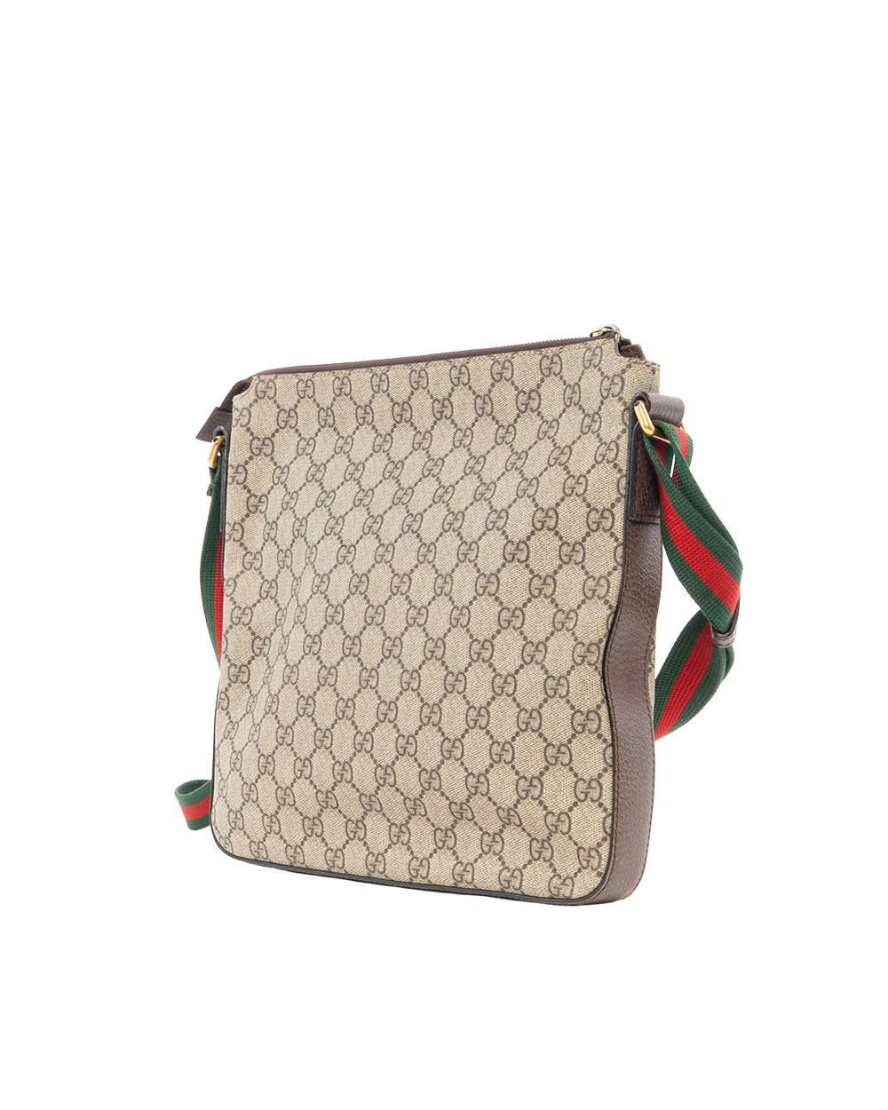 GUCCI GG SUPREME COURRIRE MESSENGER SMALL BROWN GG SUPREME MONOGRAM CANVAS GHW 0273