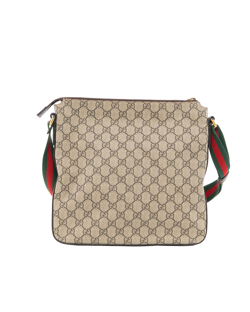 GUCCI GG SUPREME COURRIRE MESSENGER SMALL BROWN GG SUPREME MONOGRAM CANVAS GHW 0274