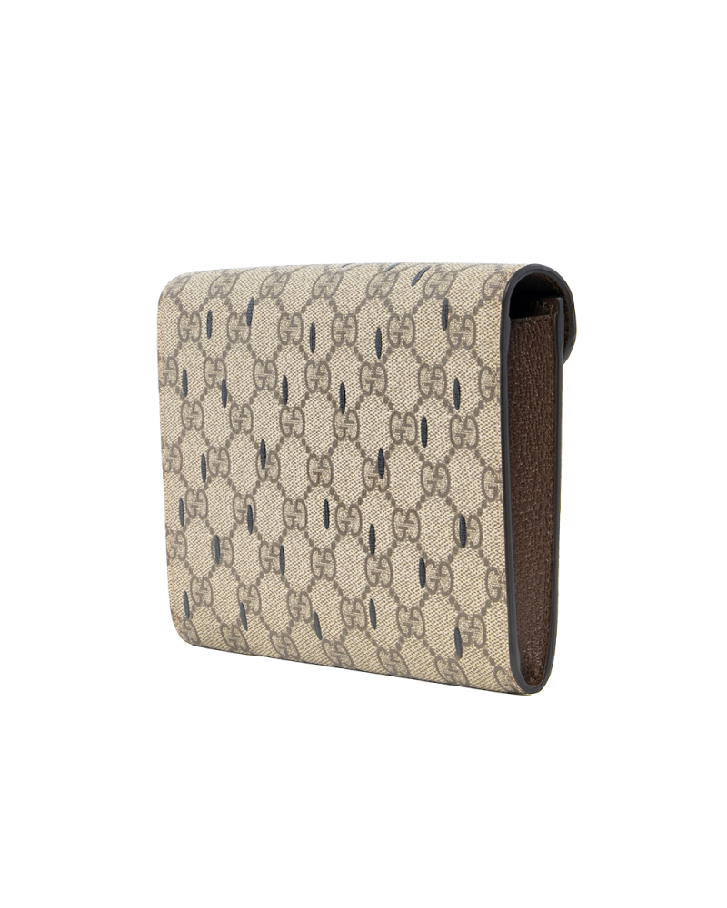 GUCCI GG WOC BROWN STRAWBERRY GG MONOGRAM CANVAS GHW 726249 0416 0118
