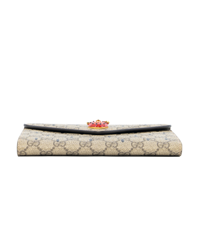 GUCCI GG WOC BROWN STRAWBERRY GG MONOGRAM CANVAS GHW 726249 0416 0120