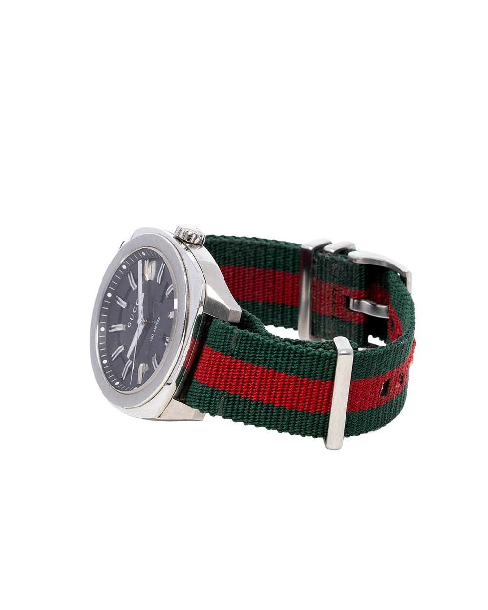 GUCCI GG2570 WATCH 41MM BLACK RED GREEN STAINLESS STEEL SHW 18141085 04166